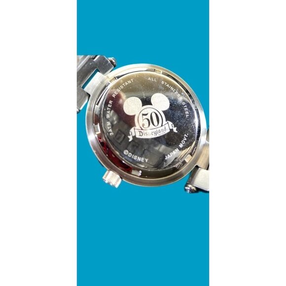 Disneyland 50th Anniversary Castle Disney Watch by Time Works - (New Battery) - Picture 3 of 9
